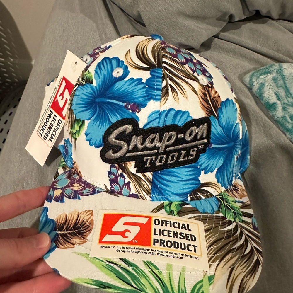 Snap-on Tools Floral Blue Cap